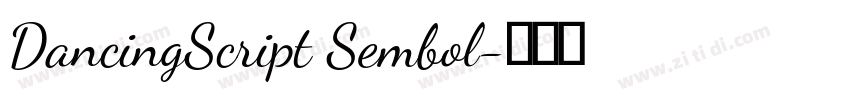 DancingScript Sembol字体转换 DancingScript Sembol字体转换